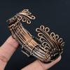 Moldavite Bangle, 999 Copper Wire Wrapped Jewelry, Gemstone Bangle, Gift For Her Handmade Dainty Jewelry