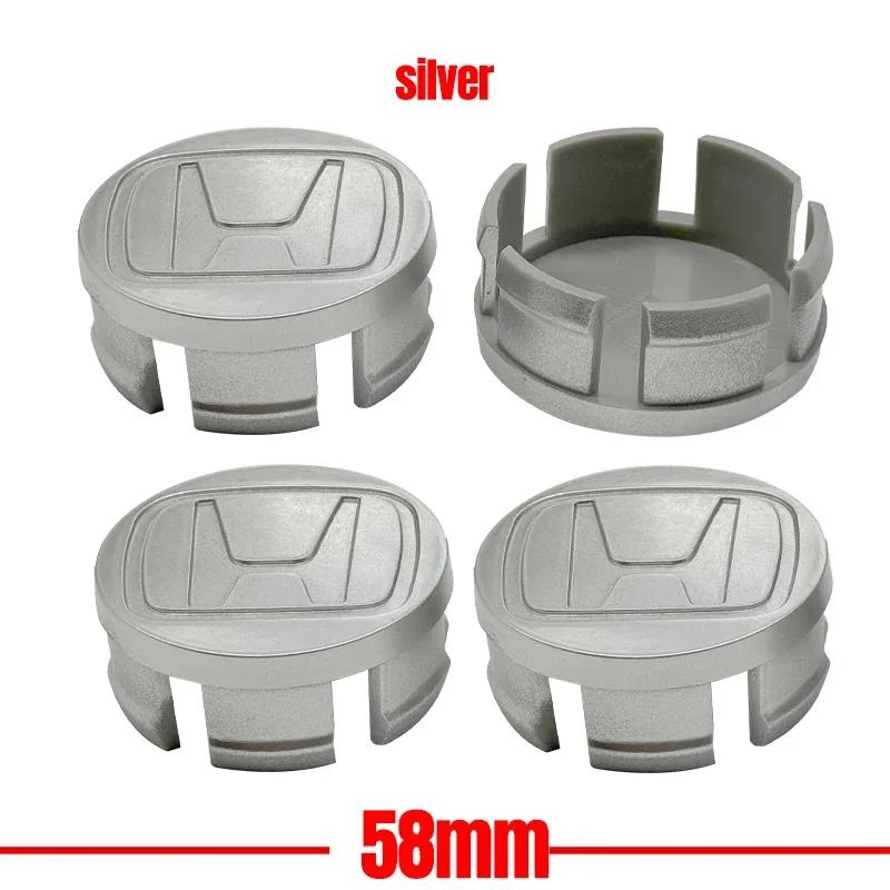 4pcs/set Car Styling Wheel Center Cap Hub Covers Badge Accessories For Honda Civic Fit Jazz Accord Pilot CRV Passport City XRV
