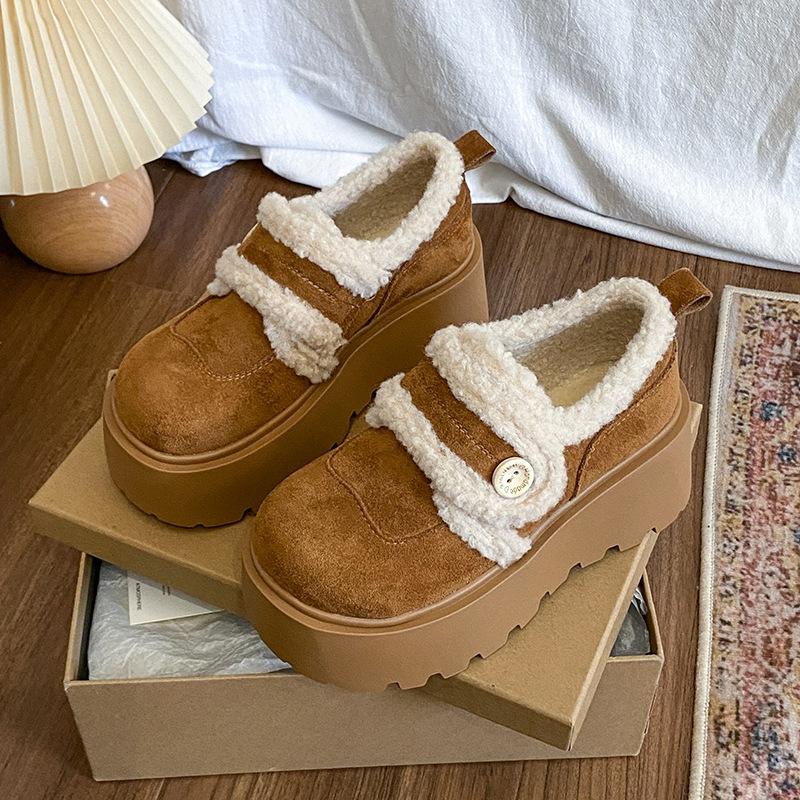 

Женские зимние ботинки на толстой подошве с мехом, с одной пряжкой-ремнем, легкие, теплые, защищающие от холода, утепленные, для снега, нескользящие, износостойкие, повседневные кроссовки, хлопковые ботинки 40 верблюд