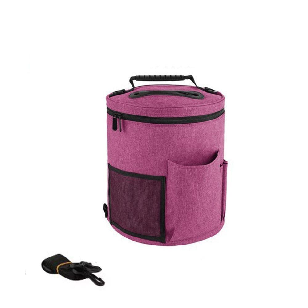 DIY Craft Yarn Round Crochet Bag Large Capacity Knitting Needle Organizer Home Storage