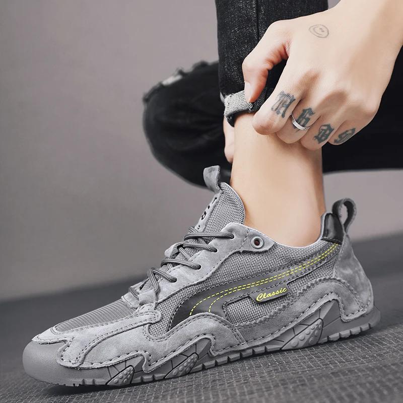 Men Sneakers 2025 New Men's Casual Mesh Sports Shoes Four Seasons Sulfide Shoes Designer Fashion Outdoor Trendy Flats Mens Shoes