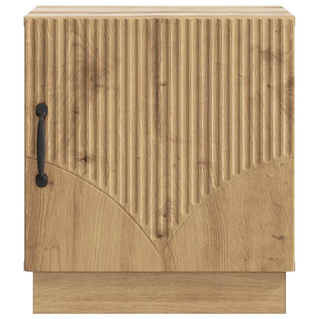Nightstand Set of 2 Vintage Oak Finish 43 X 34.5 X 47 Cm