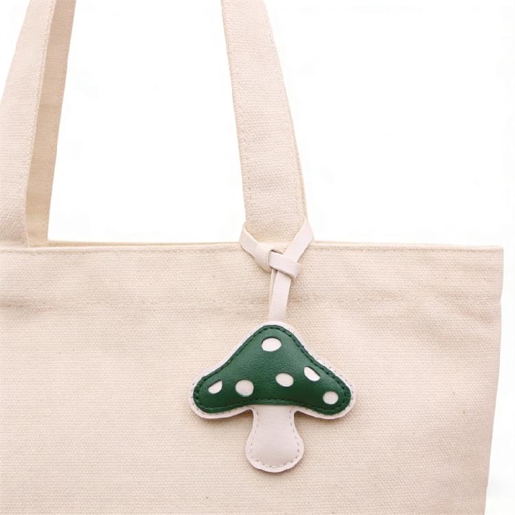 Artificial Leather Mushroom Handmade Keychain Lanyard for Long Time Use Key Management