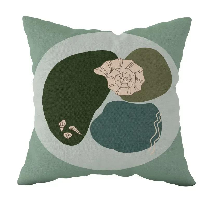 Home Decor Geometric & Floral Patterned Decorative Cushions Pattern Cushion Cover Suitable for Sofa Bedroom Car Pillow Cover