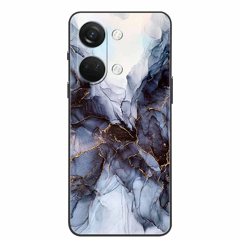 For One Plus Nord3 5G Case Silicone Painted Soft Protective Covers for OnePlus Nord 3 5G Phone Cases 1+ Nord3 TPU Coques Marble
