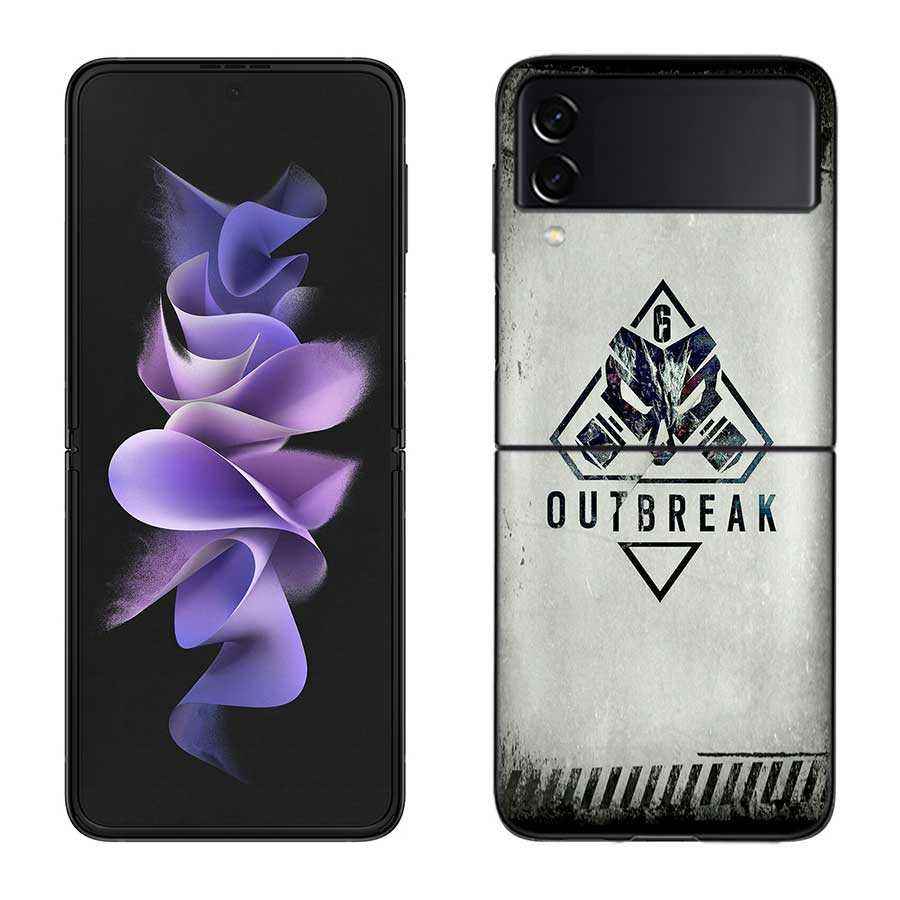 

Game Rainbow S-Six S-Siege Phone Case For Samsung Z Flip 7 6 5G Galaxy Z Flip 5 4 3 Black Hard Cell Cover Luxury PC Shell Coque Samsung Z Flip 6 5G
