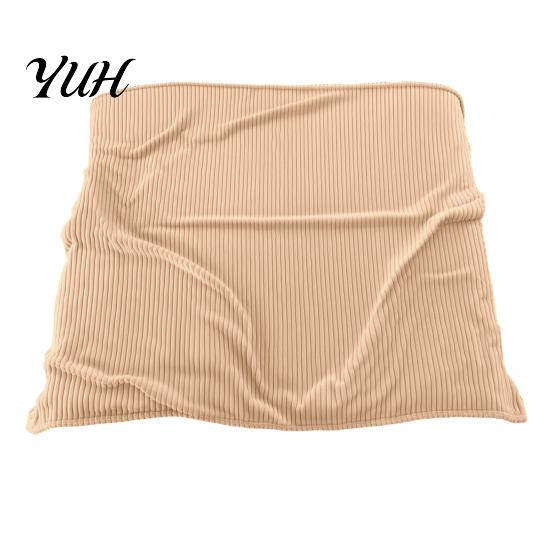 Portable Office Nap Blanket Striped Fleece for Bed, Ribbed Throw Couch, Warm Faux Rabbit Fur Soft Breathable Cozy Bed Blankets, Lightweight