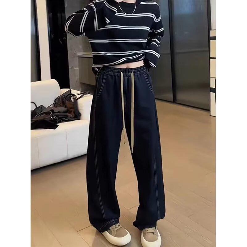 

Women s High-Waist Straight-Leg Jeans, Slim Fit, Wide-Leg, Perfect for Spring, Autumn, and Winter 2024. 4XL темно-синий