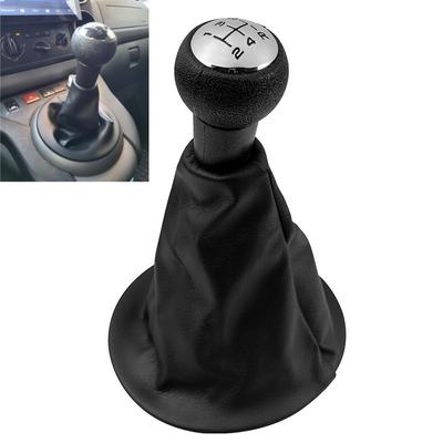 5-växlad växlingsknopp Läder Damask Stövelskydd Krage för Citroen Berlingo III MK3 Peugeot Partner 2008-2012 Biltillbehör