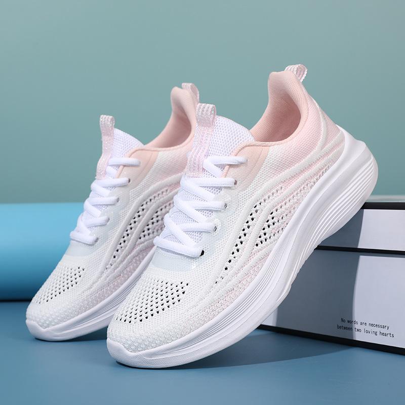 Sneakers women's 2025 spring and summer new breathable hollow mesh lightweight running shoes women's non-slip and wear-resistant walking shoes