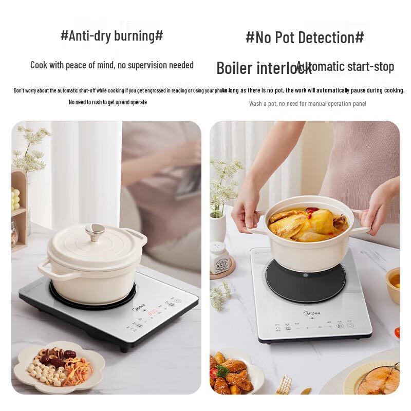 Midea Platinum Diamond 2200W Induction Cooker CN plug (adapter included)