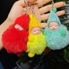 Internet Celebrity Imitation Rabbit Fur Sleepy Doll Keychain – Cute Bag Decoration & Gift Ornaments