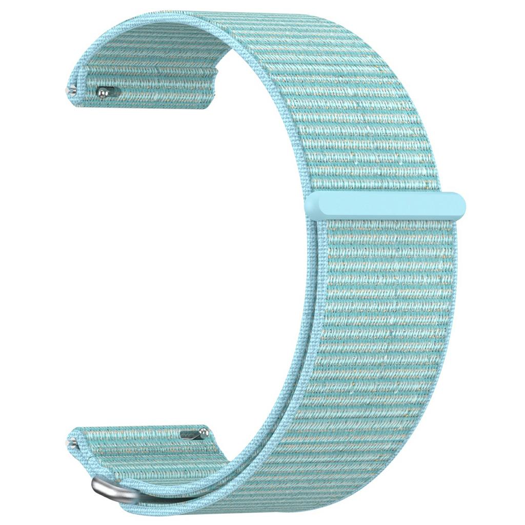 For Garmin Venu X1 Wrist Strap Magic Tape Nylon Loop Watch Band with Metal Ring