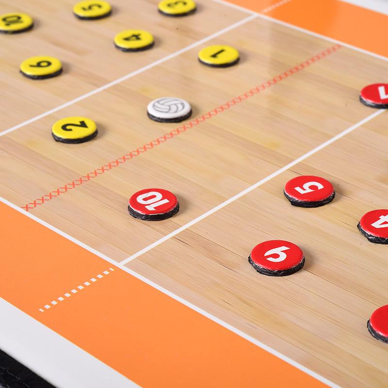 2.5-Fold Leather Volleyball Tactical Board Coaching Diagram Board