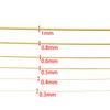 1Roll Gold Color Copper Wire 0.3/0.4/0.5/0.6/0.8/1mm Thread Beading Line Cords String For Jewelry Making DIY Bracelet Necklace