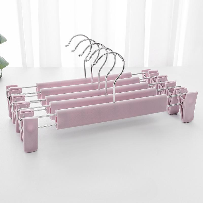 Věšáky na kalhoty s klipy, Věšáky na sukně, Otočné háčky o 360°, Prostorově úsporné věšáky na kalhoty, sukně, oblečení, džíny