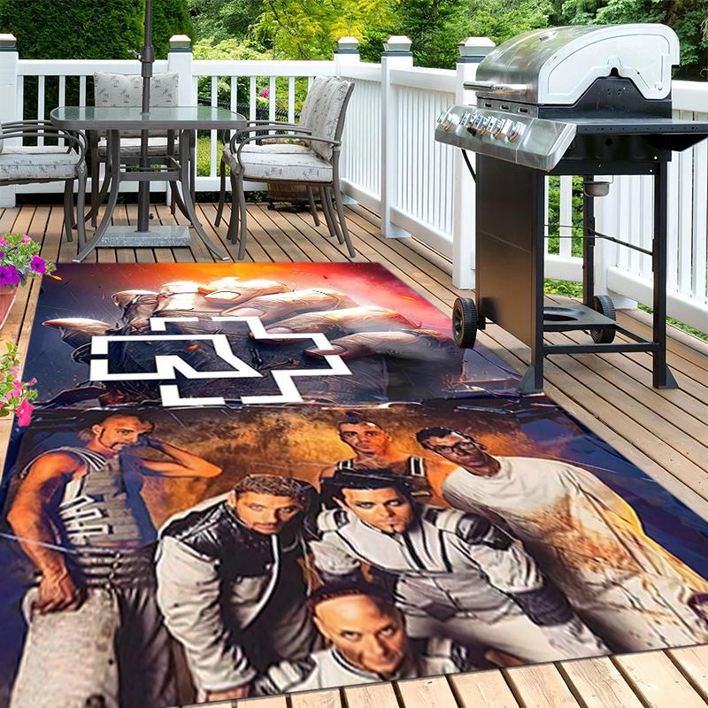 1PC German Rams Print Rug - home decoration Carpet For Living Room Bedroom Flooring Computer Chair Area Rug