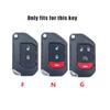 For Jeep Zinc Alloy Leather 2 3 4 Buttons Car Key Case Cover For Jeep Gladiator JT Sahara JLU Wrangler JL Rubicon 2018 2019 A