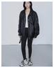 Retro Stand Collar Motorcycle PU Leather Jacket - Autumn/Winter Hong Kong Style, Loose and Versatile Outerwear