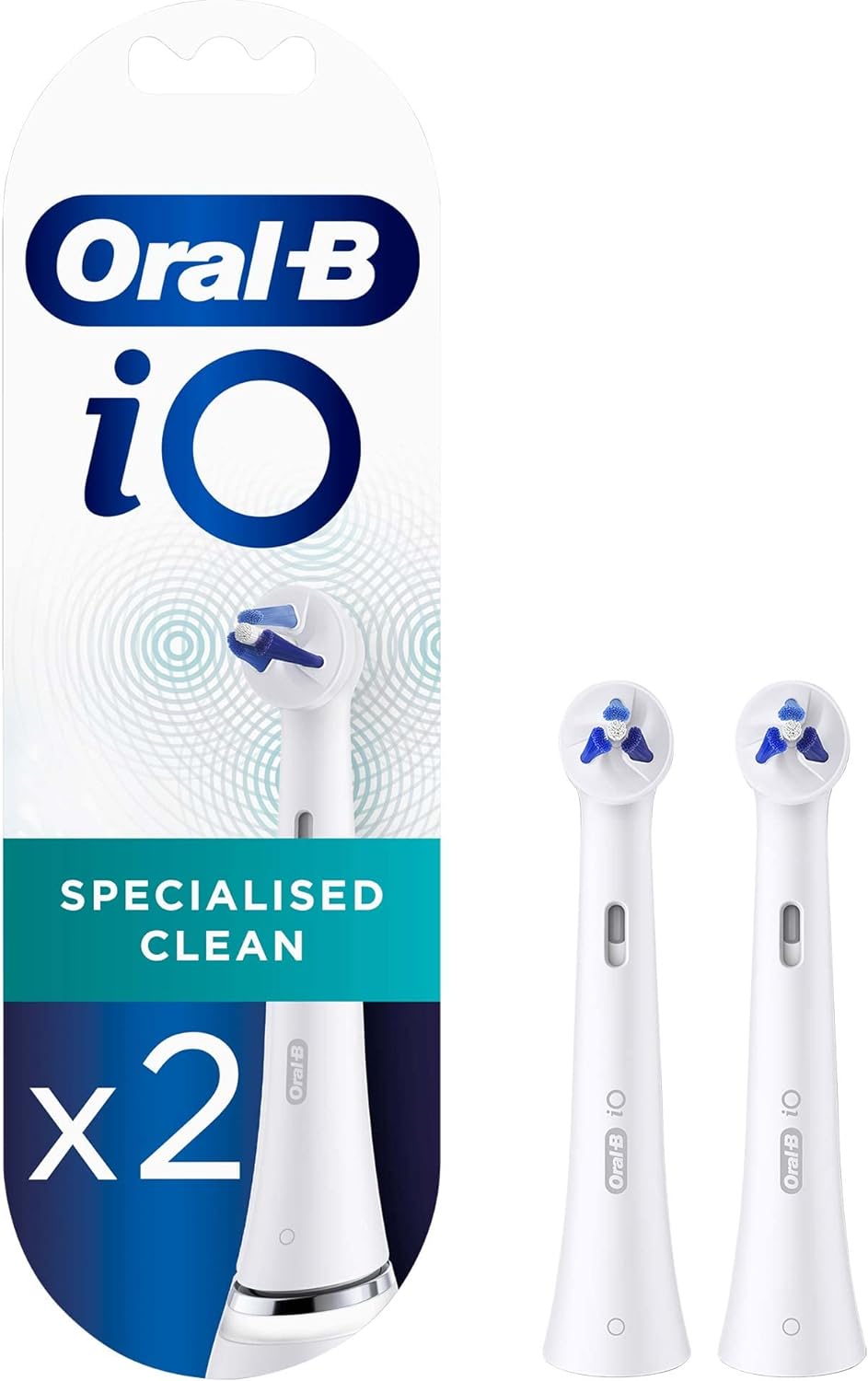 

Oral-B iO Specialized Clean перезаряжаемая зубная щетка Сменная головка, белая 2 шт.