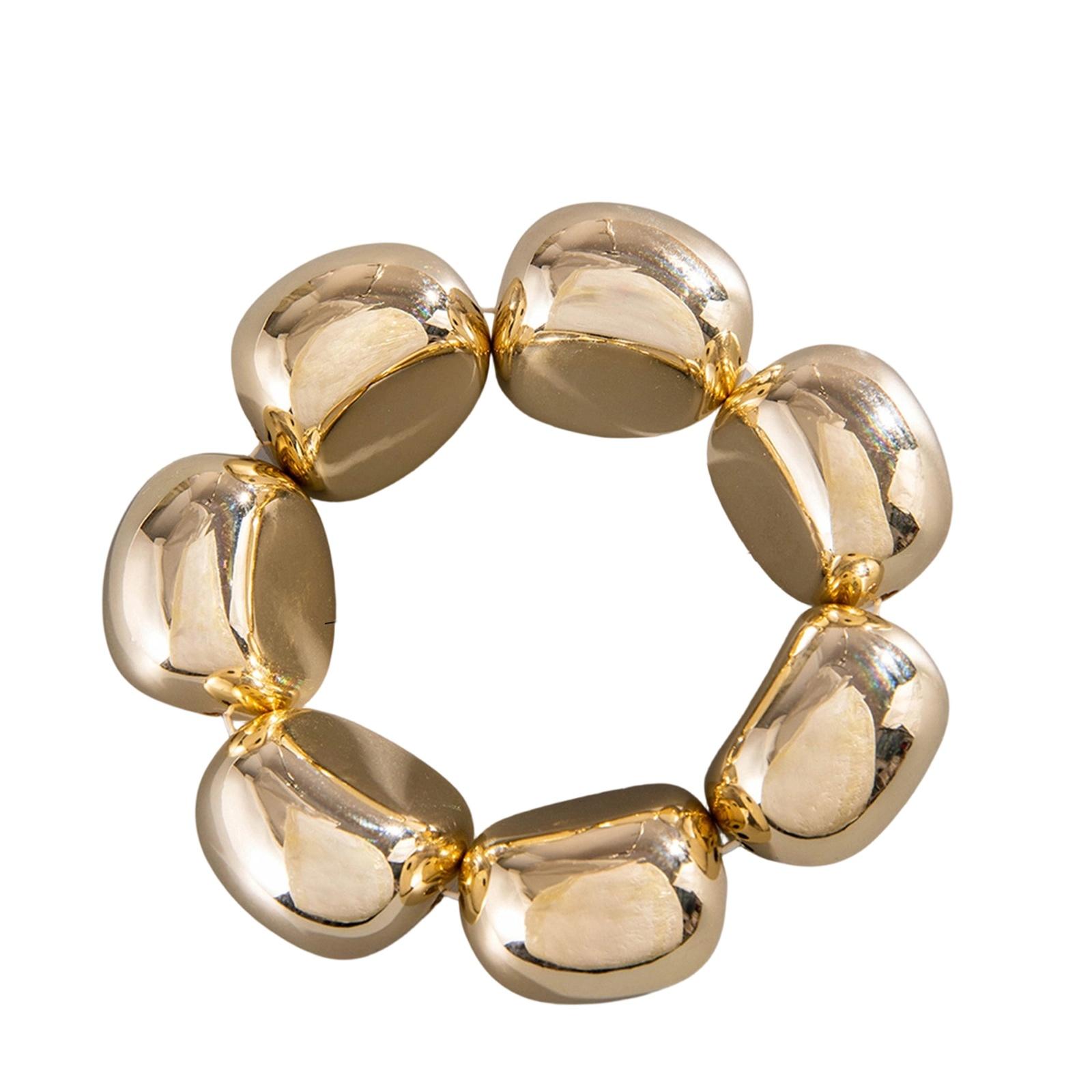 

Многослойный геометрический браслет-манжета с открытым концом, набор для женщин, модная бижутерия one size золотой