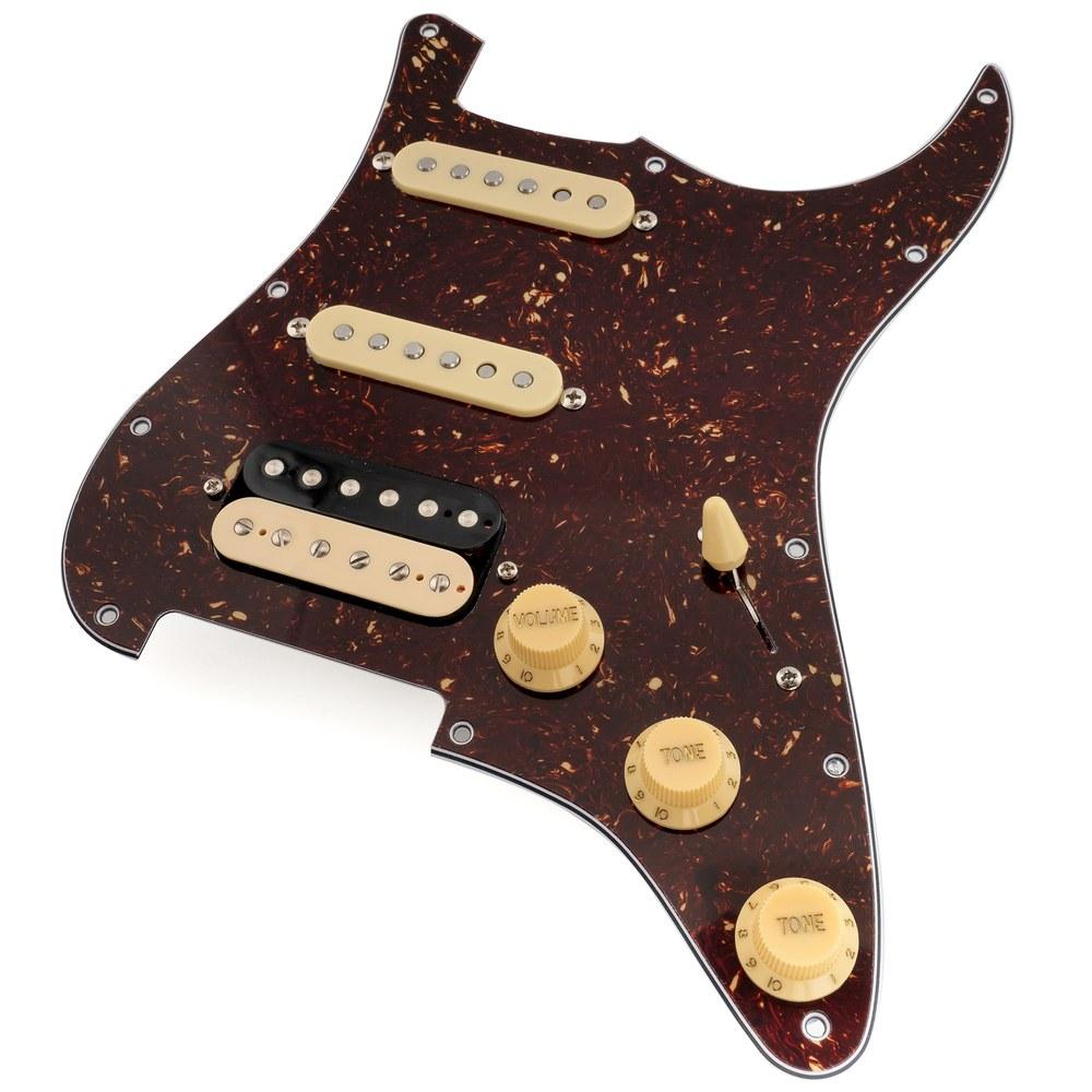 Musiclily Pro SE ST-HSS-60SE Pre-wired Pickguard Tortoiseshell Pattern Alnico 5 Pickups 5-Way Super Switch