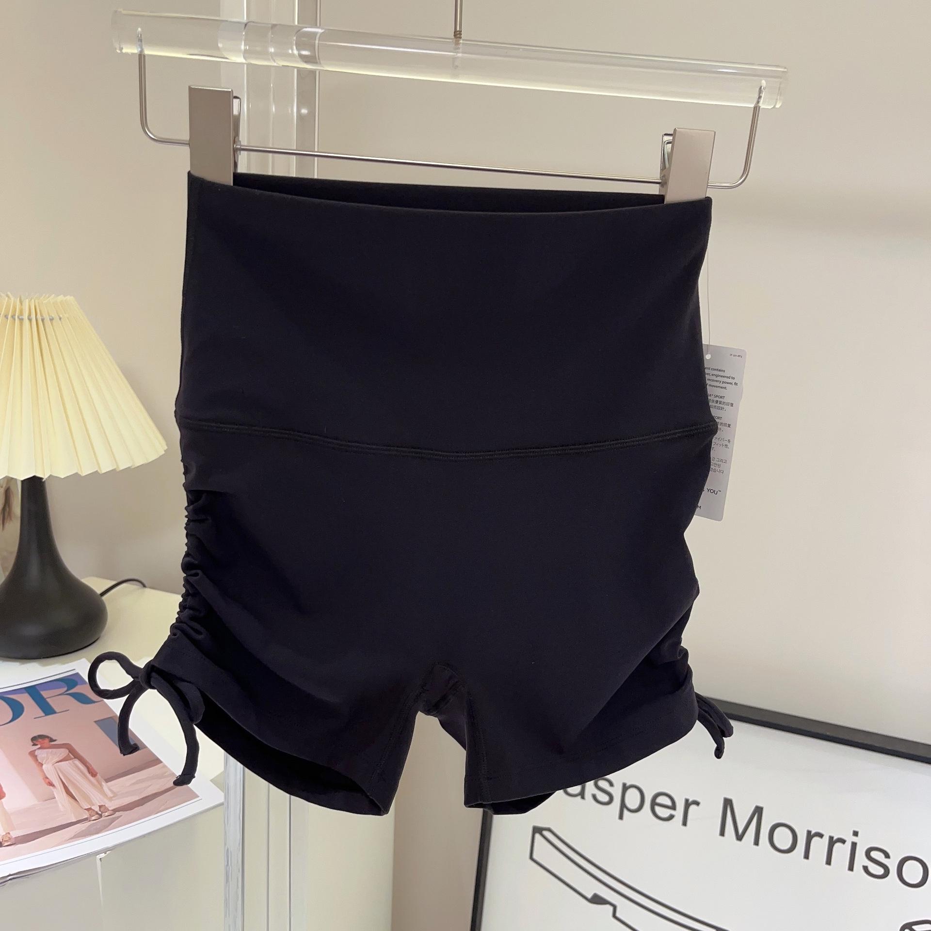 

Шорты для йоги и велоспорта NUF Lycra Nude Feel со сборками - Дизайн без эффекта верблюжьей лапки One Size