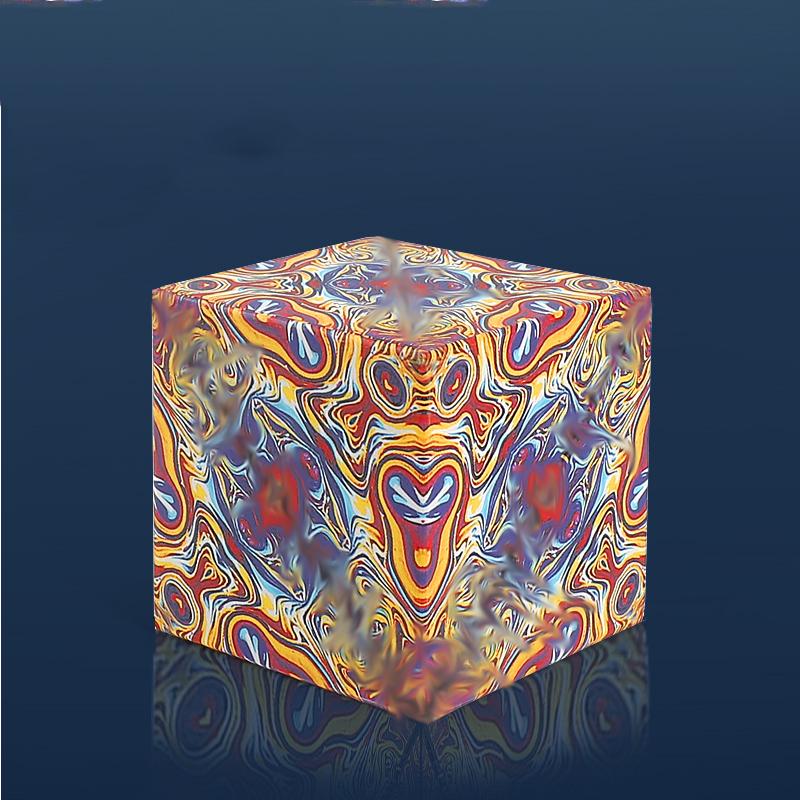 Cubo Mágico Magnético Cambiable Geométrico 3D Divertido Anti Estrés Cubo Rompecabezas de Mano Flip Juguetes Creativos para Niños Adultos Ansiedad Fidget