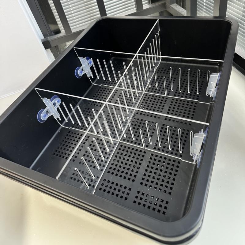 Upgraded XL Double-Layer Cat Litter Box with Turtle Design & Isolation Basin