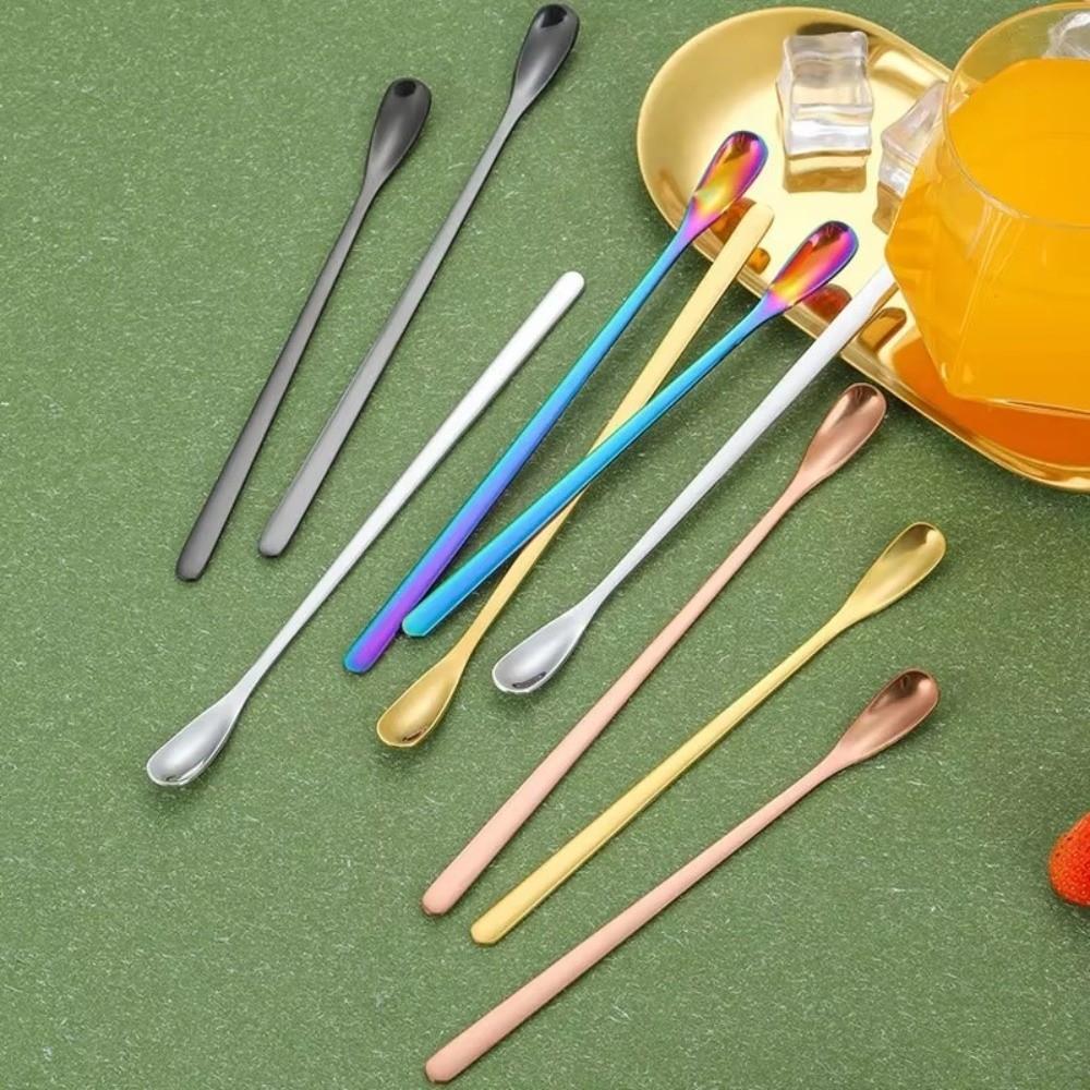 4PCS Mini Drink Stirrers Stainless Steel Drink Mixing Swizzle Stick  Ice Cream