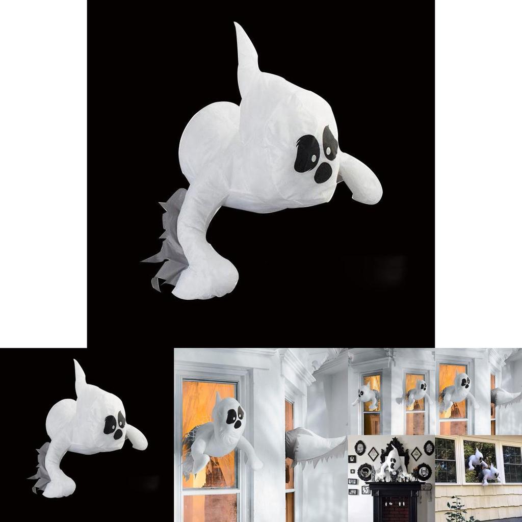 Gruselige Halloween-Atmosphäre Dekorationen Plüschtiere mit Saugnapf-Design