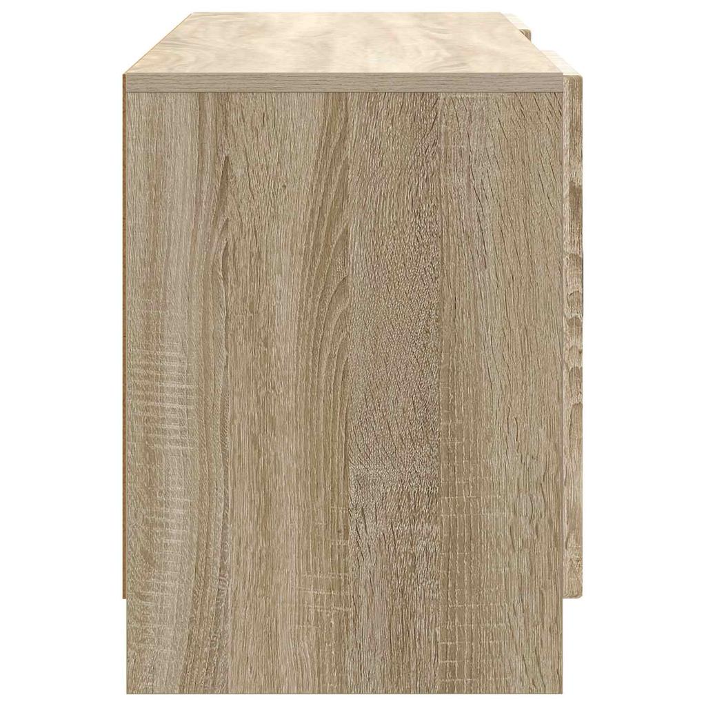 TV Cabinet in Sonoma Oak 102 x 34.5 x 47 cm Particleboard