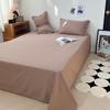 60-Count Long-Staple Cotton Sateen Jacquard Fitted Sheet, Flat Sheet, Pillowcase Set - Plain Color, Pure Cotton, Anti-Slip Mattress Cover