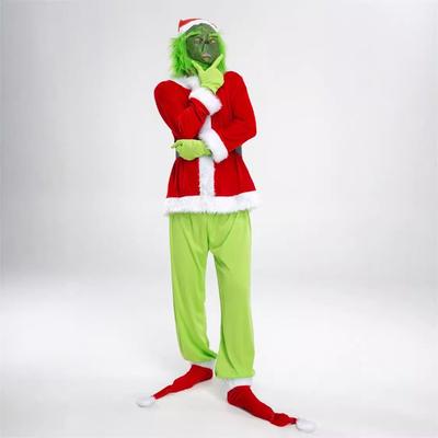 Weihnachtskostüm für Erwachsene, grüner Grinch, Grinch-Weihnachtskostüm, Grinch-Bühnenkostüm