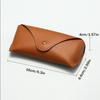 Fashionable Eyeglass Pouch Soft PU Leather Sunglasses Case for Men and Women On-the-Go