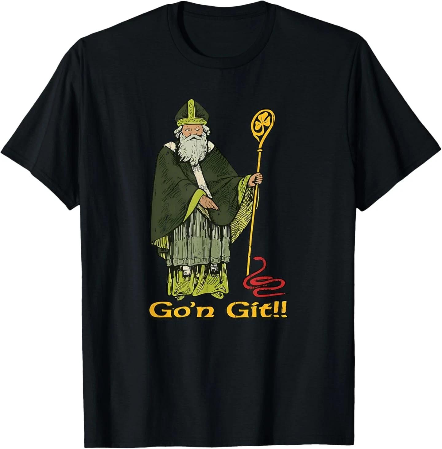Go n Git St Patrick, Funny St Patricks Day T-Shirt 2XL