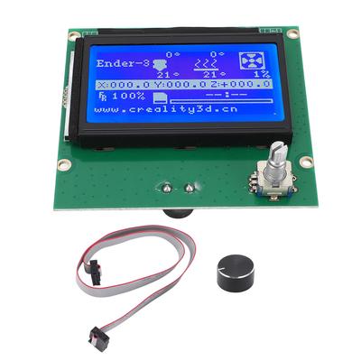 Pantalla LCD para Impresora 3D 12864 Azul Panel de Control con Cable Plano para ENDER 3 3s 3X 3 Pro