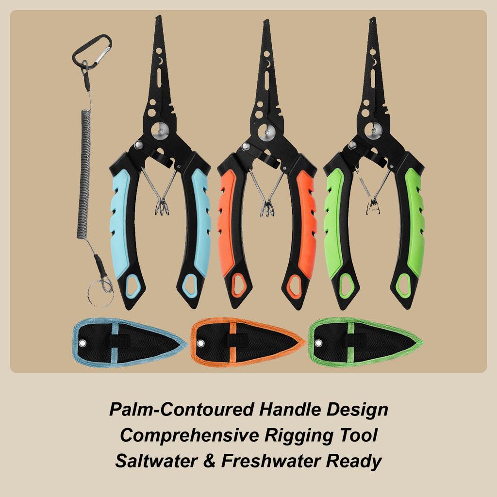 Stainless Steel Fishing Pliers Catfish Saltwater Fishing Pliers Freshwater Heavy-Duty Rust-Proof Fish Hook Remover Tool