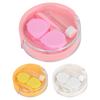 Portable Round Transparent Cover Contact Lenses Storage Box Case Container Holder