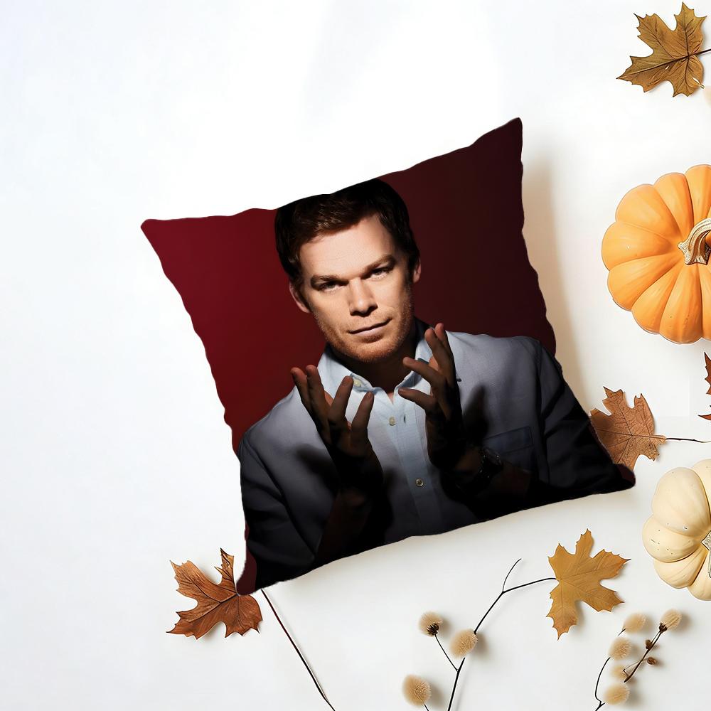 Fashion Stoic Actor Reserved MMichael C Hall Cushion Cover Washable Linen Pillowcase Soft for Daily Sofa Bed Home Room Decor