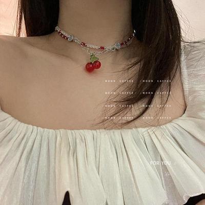 Collana con Perline Fatta a Mano 2024 Retrò Girly - Stile Ragazza Dolce della Porta Accanto