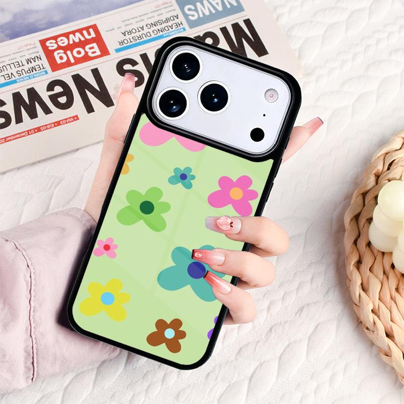 Groovy Flowers Hippie Bohemian Floral Retro Phone Case For IPhone 17 16e 15 14 13 12 11 Pro Max Air Mini Soft Protective Cover