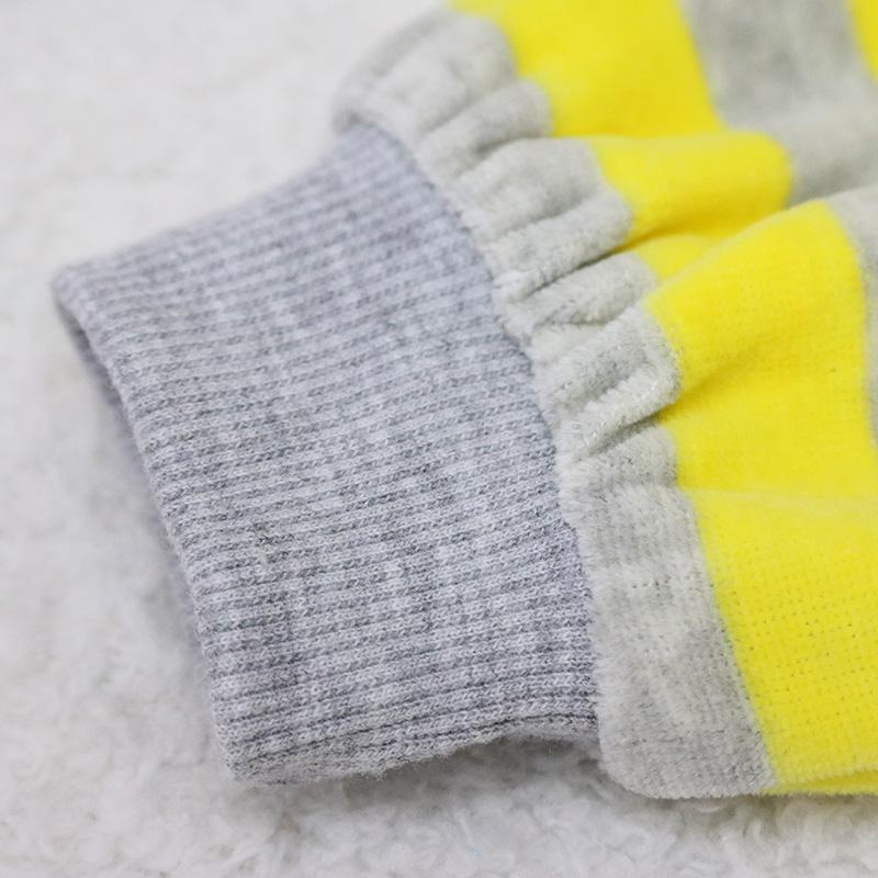 Kid Boy Dívčí Oblečení pro kojence Sametové Zimní Jarní Kalhoty Pruhované Dětské oblečení pro novorozence