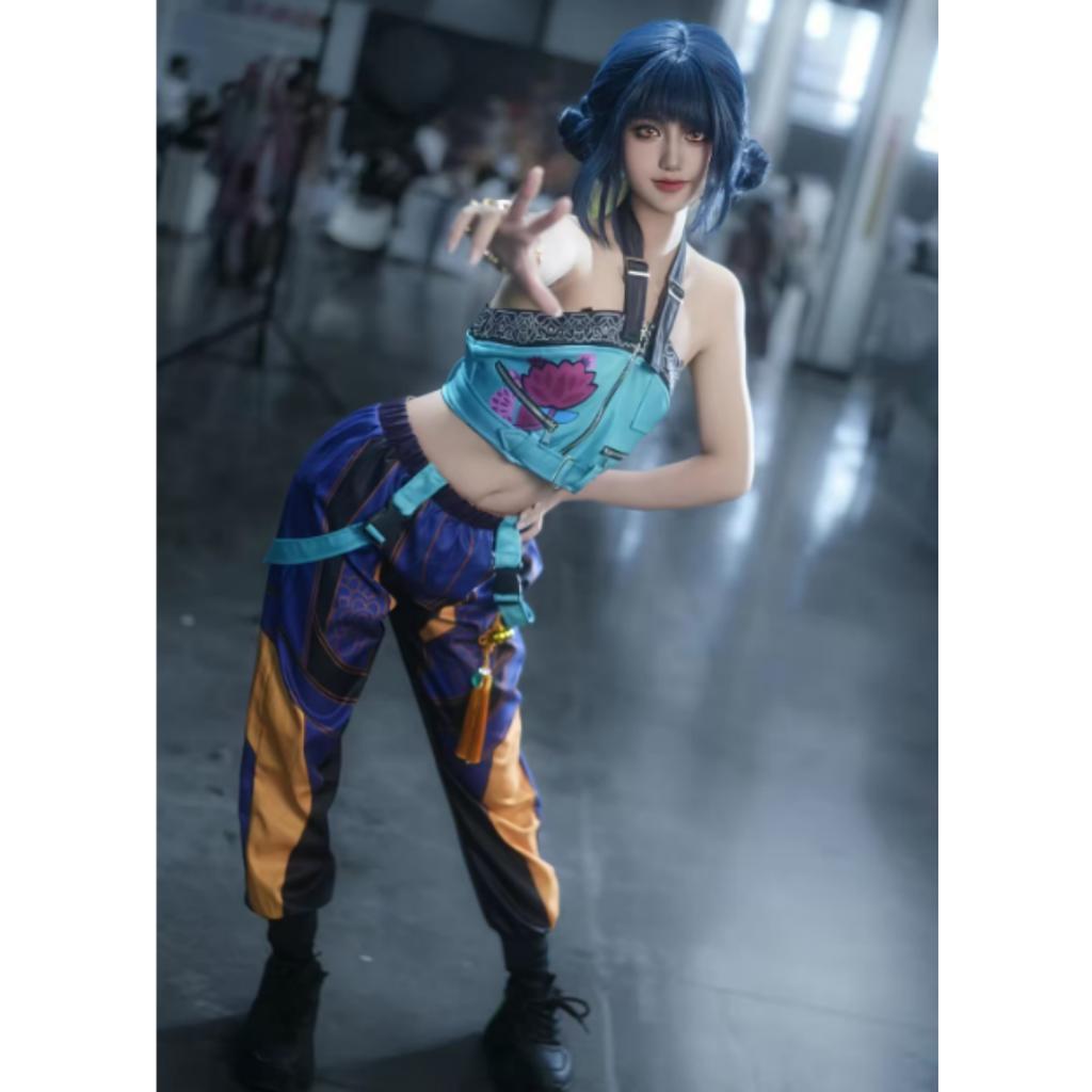 2025 Zoey Mira Rumi 3D Print Cosplay Costume Halloween Carnival K-Pop Hunters Girl Group Idol Role Play Dress Up Outfit