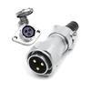 WEIPU WY28 TI+ZG M28 Waterproof Industrial Power Charge Connector 2 3 4 7 8 9 10 12 16 17 20 24 26Pin Male Plug Female Socket
