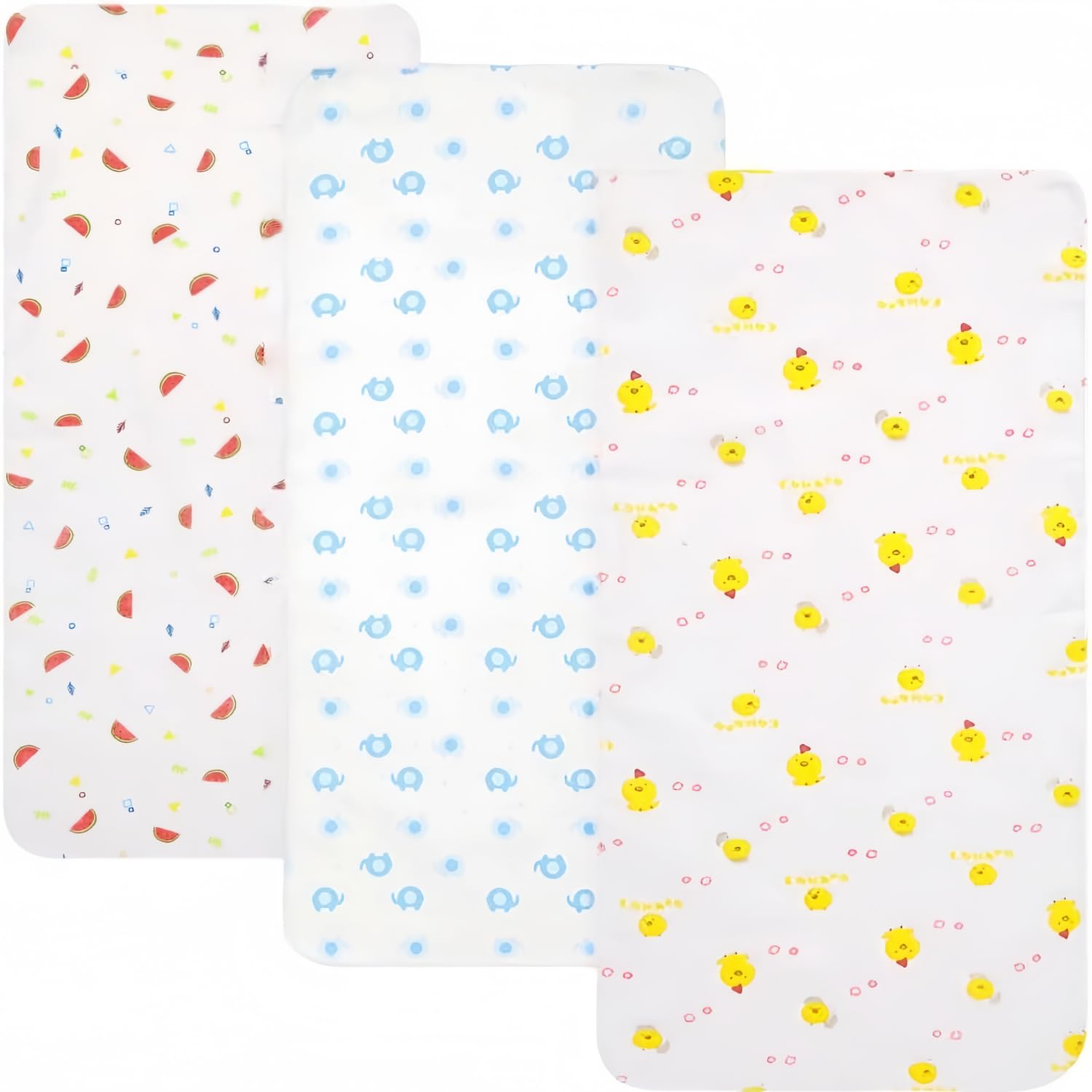

Three Mushroom Baby Bath Gauze Handkerchiefs Set of 3 Cotton Gauze Solid Large Bath - 100% Handkerchiefs, Color, (3 Cloths)