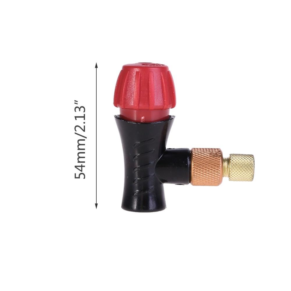 Bicycle Inflator Head Compatible For Presta Schrader Valve CO2 Pump Accessories