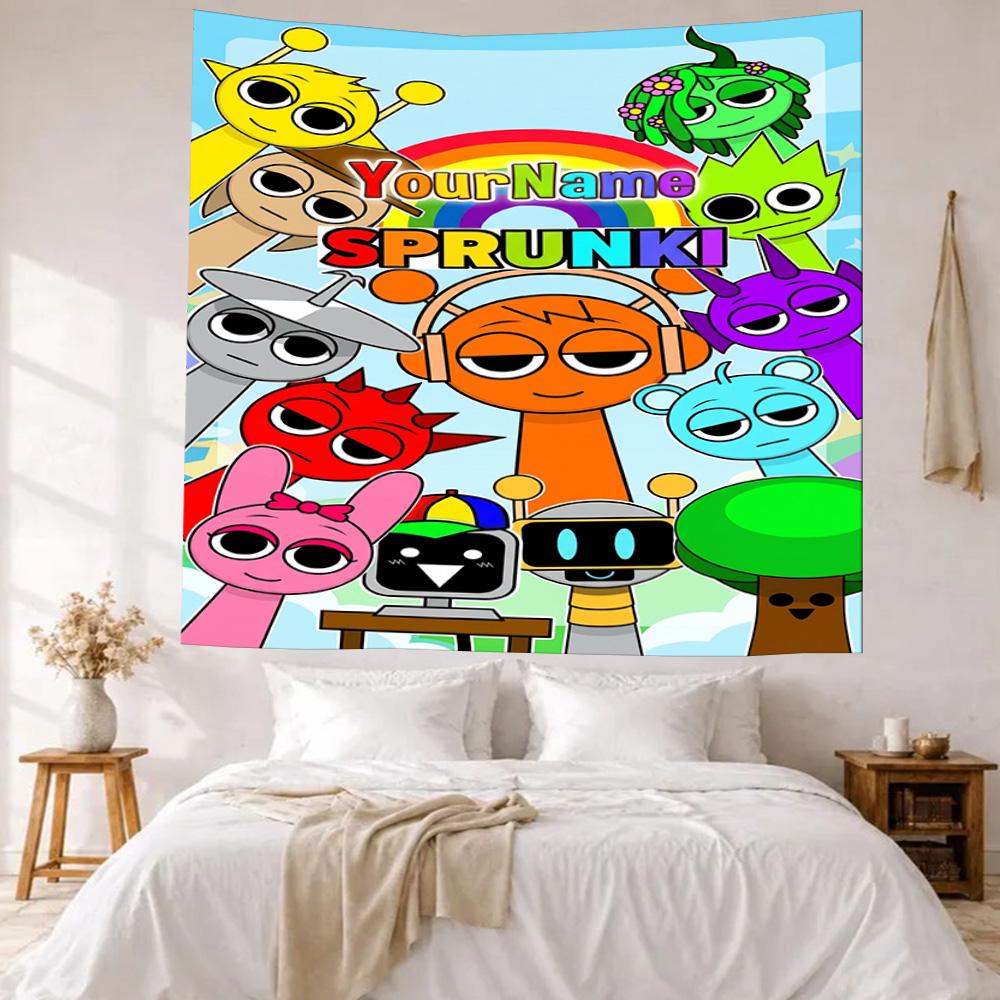 Numberblocks Benutzerdefinierter Name Wanddekoration Wandteppich Kunst Für Haustiergedenken Geburtstag Hochzeitsparty Kulisse Familiengeschenk