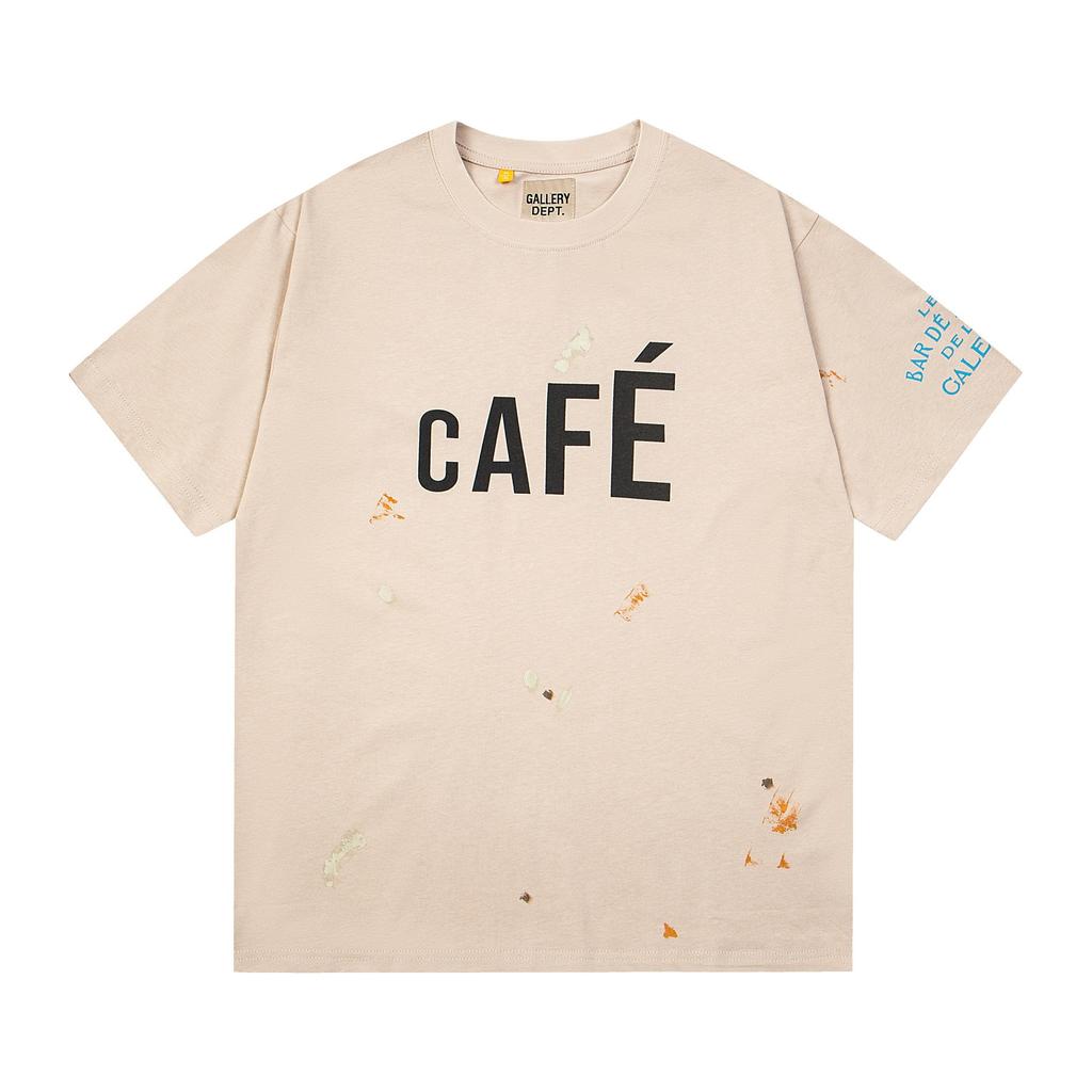 26SS Foreign Trade Gallery Dept T-Shirt Collection Gallery Casual Short Sleeve Men's and Women's Same Style Factory Spot Straight Hair