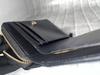 GUODI Bi-fold Wallet, Genuine Crocodile Leather, Shining (Glazed) Finish, for Men and Women, HL-9769-CRS (Black), Compact Folding Wallet